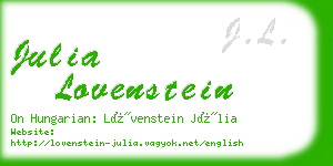 julia lovenstein business card
